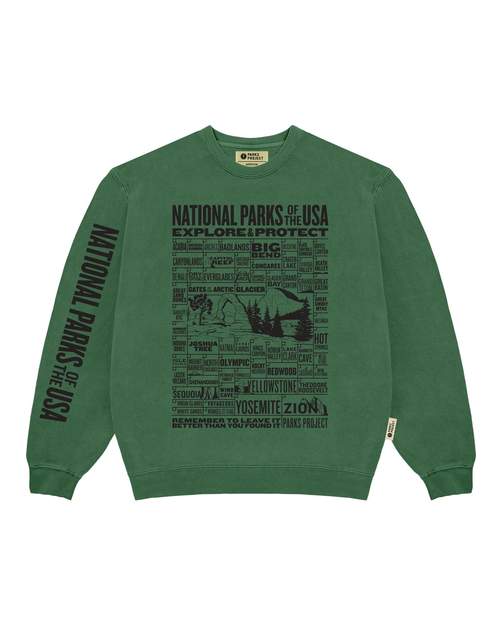 National Parks of the USA Checklist Crew | Forest Green