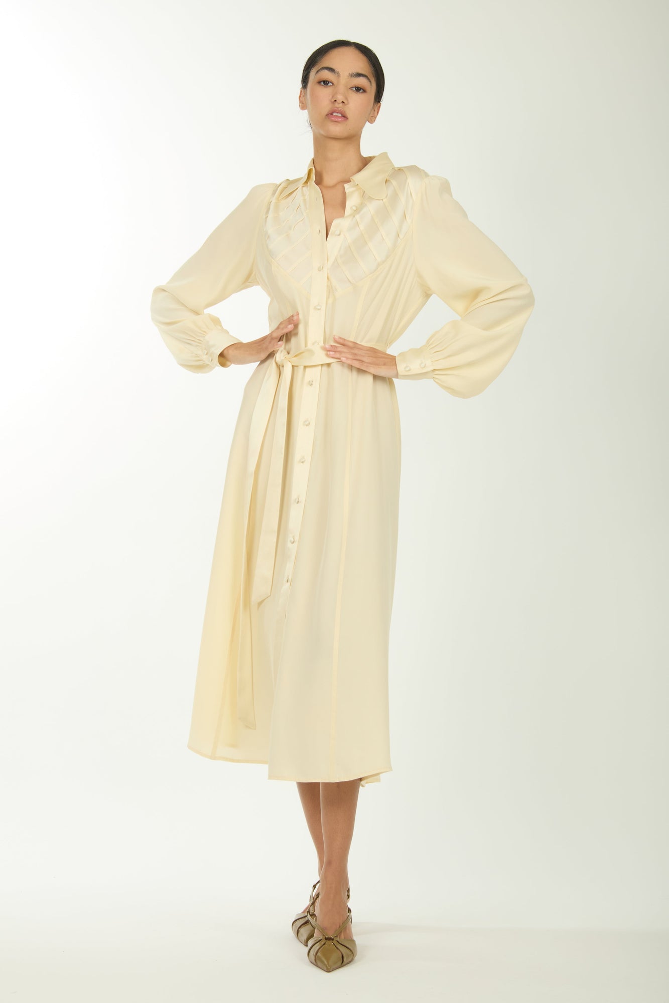 Nila Dress | Creme