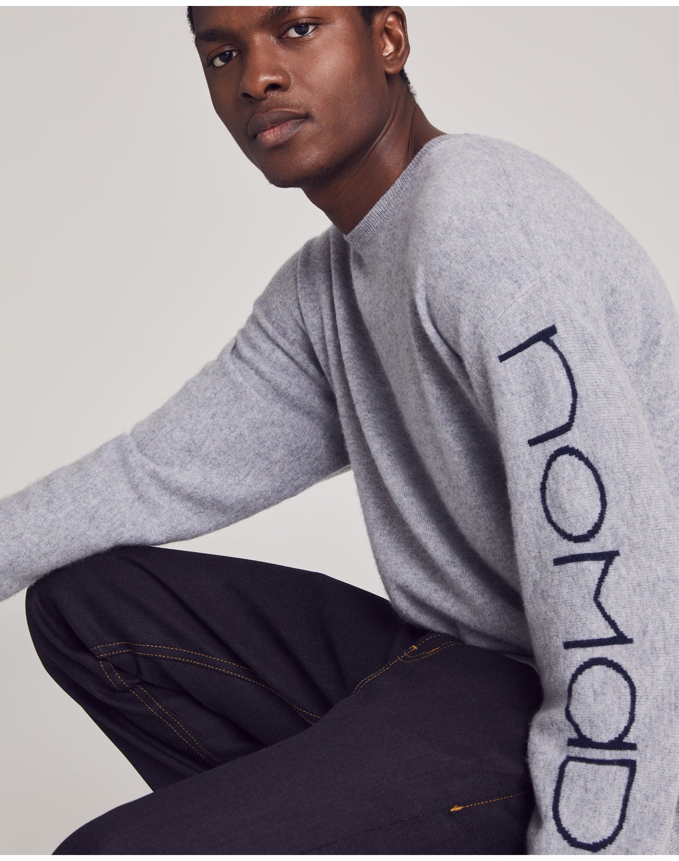 Nomad1942 | Men | Dawson Intarsia Crew | Cobblestone