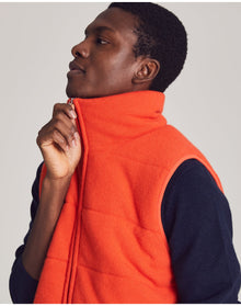 Nomad1942 | Men | Fordham Quilted Vest | Tangerine