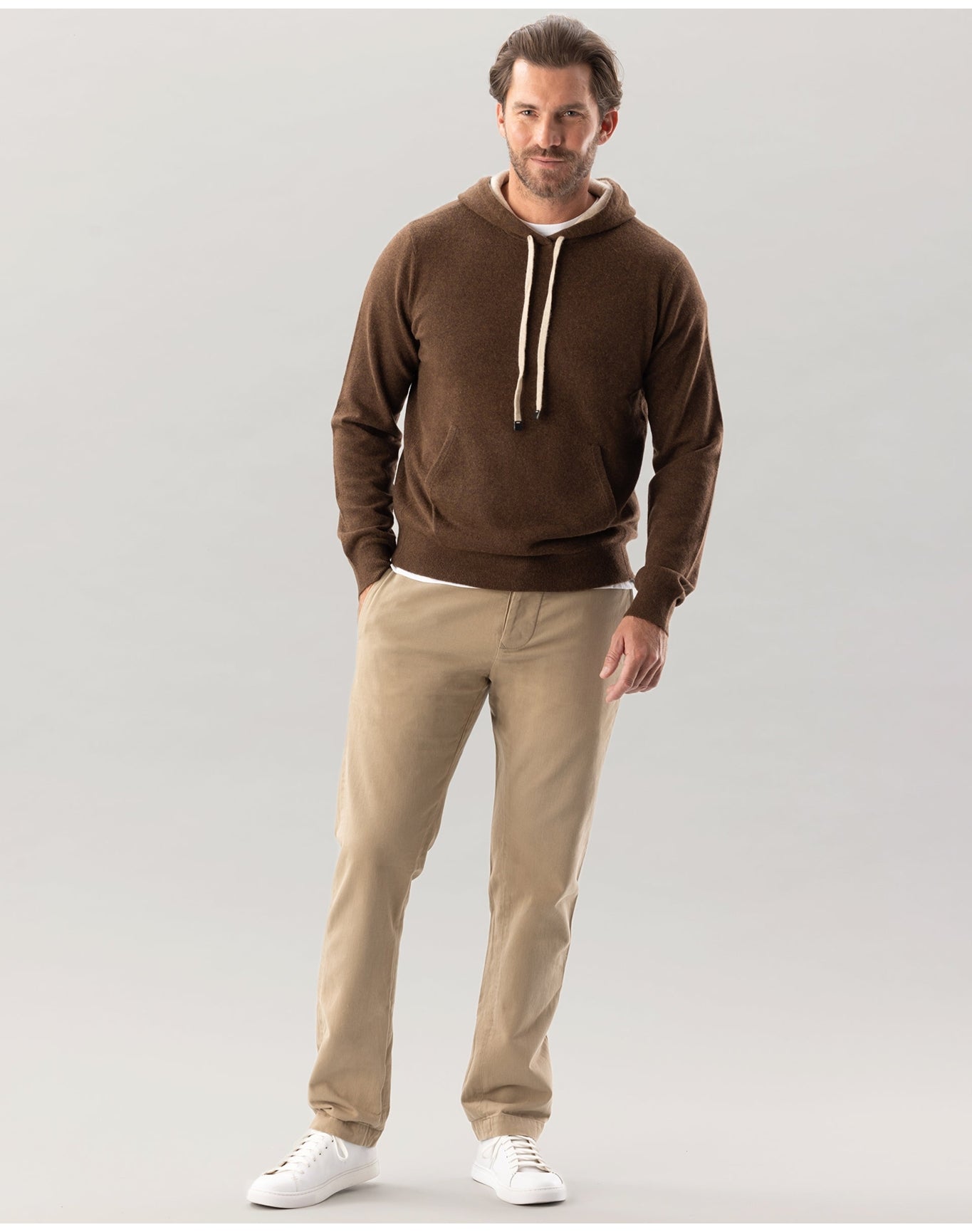 Nomad1942 | Men | Morningside Cashmere Hoodie | Mocha