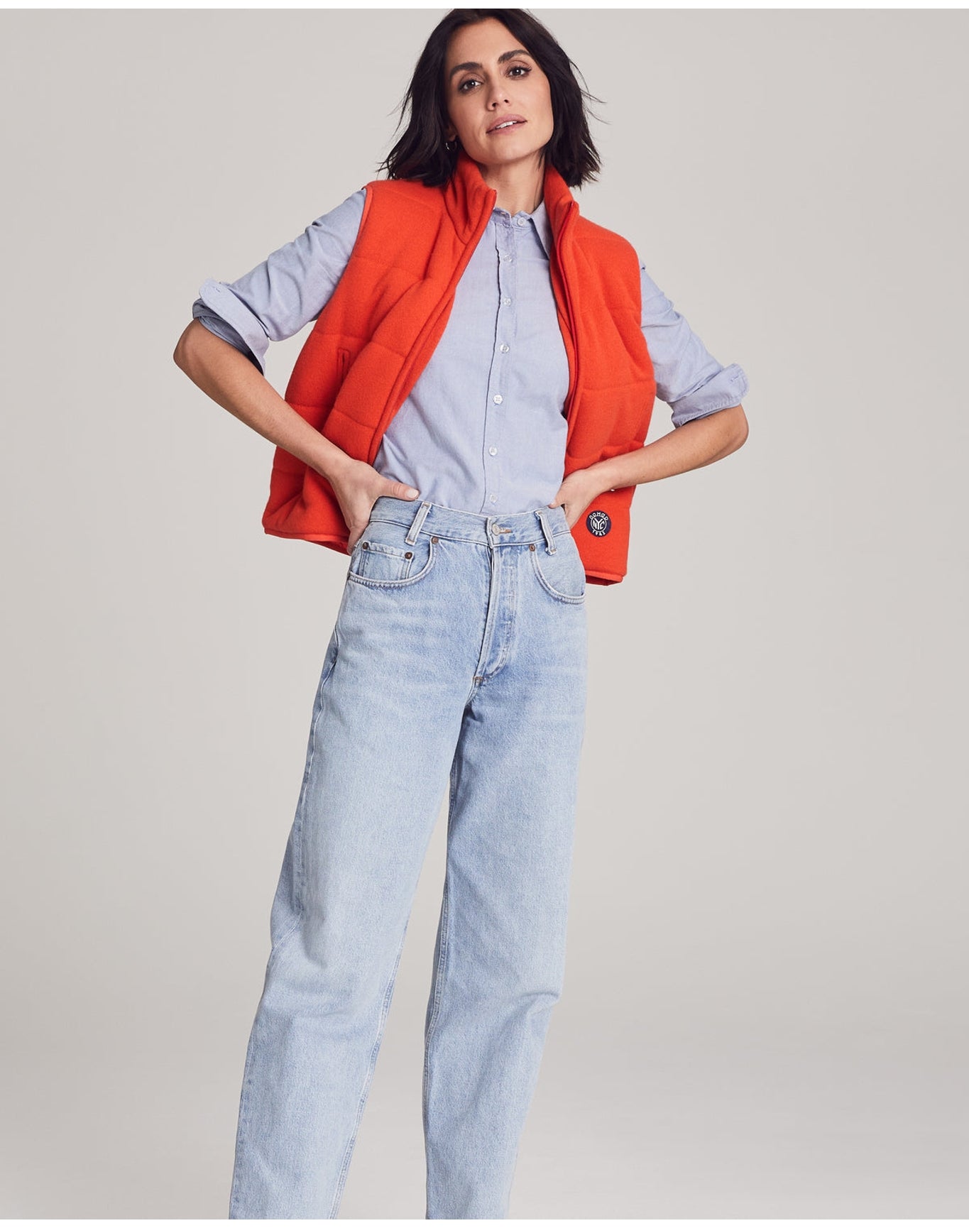 Nomad1942 | Unisex | Magnolia Quilted Vest | Tangerine