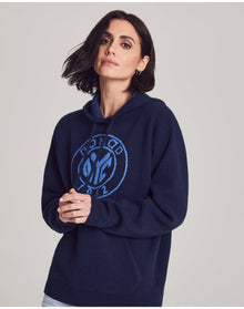 Nomad1942 | Women | Ellis Thick Cashmere Hoodie | Midnight