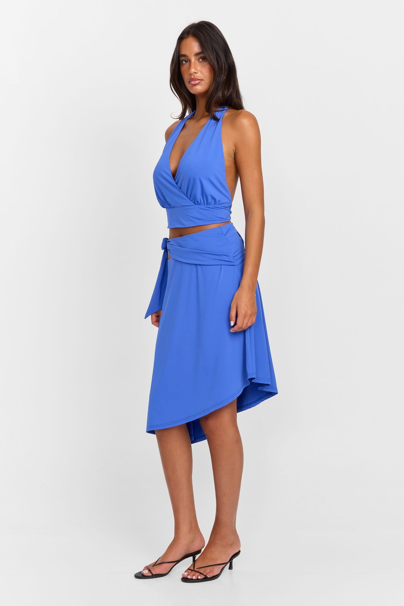 Luna Midi Skirt | Blue