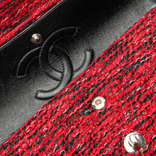 Chanel | Pre-Owned Medium Tweed Braided Charms Double Flap | Red