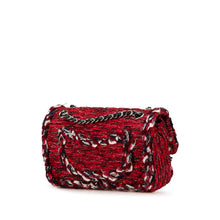 Chanel | Pre-Owned Medium Tweed Braided Charms Double Flap | Red