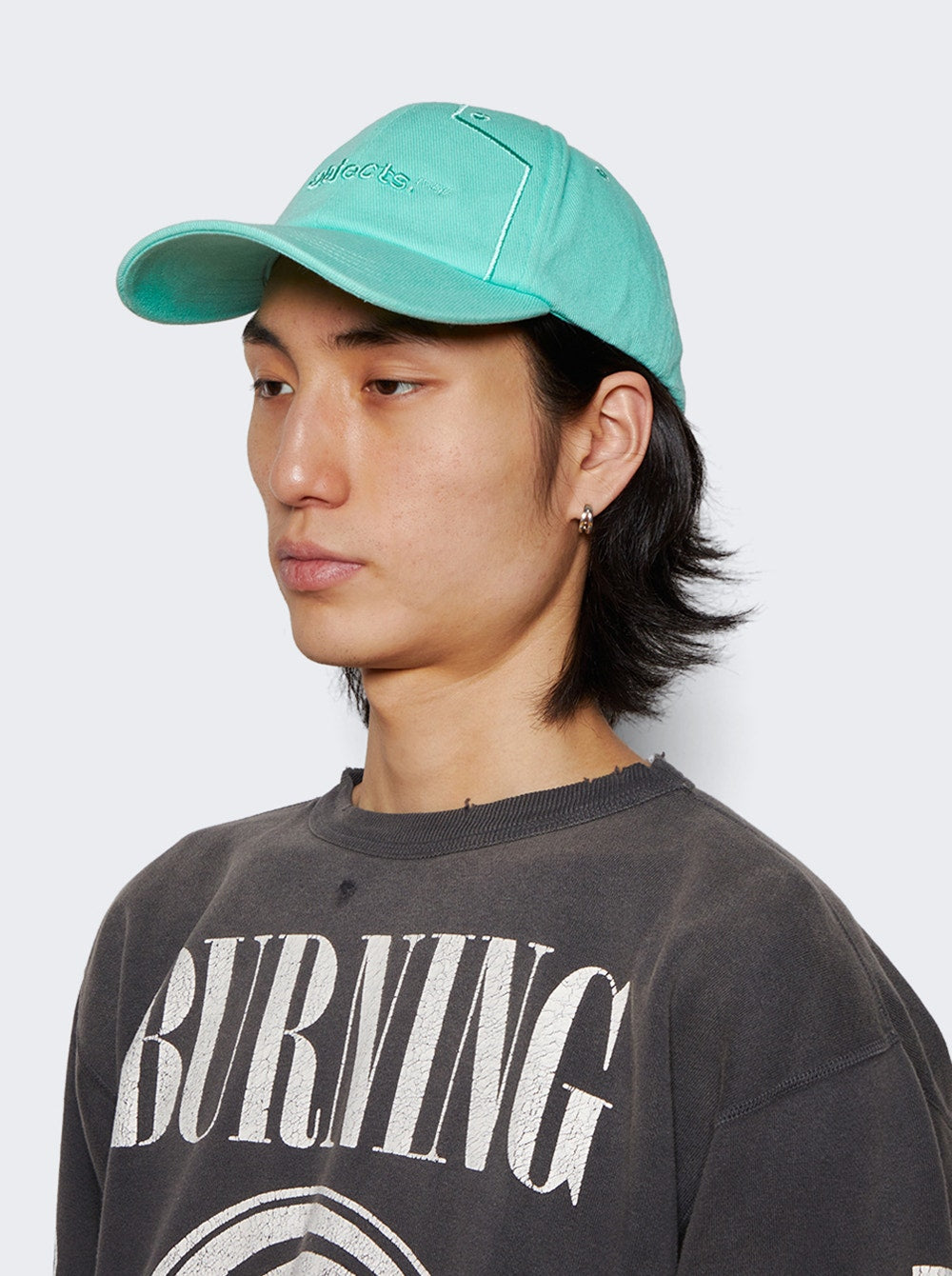 Men | OBJECTS IV LIFE | Logo Cap | Ashram Green