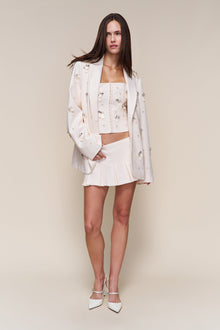 Womens | Embellished Twill Corset | Ivory