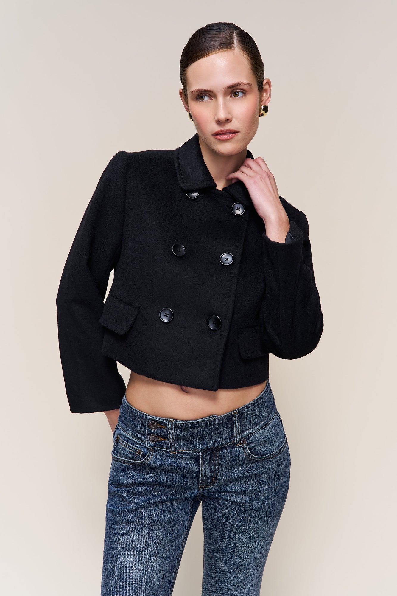 Womens | Antoinette Double Breasted Jacket | Black