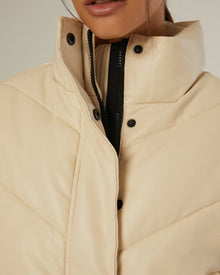 Leather Puffer Jacket Outerwear Fall 23 