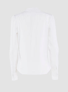 Olympia Poplin Blouse | White