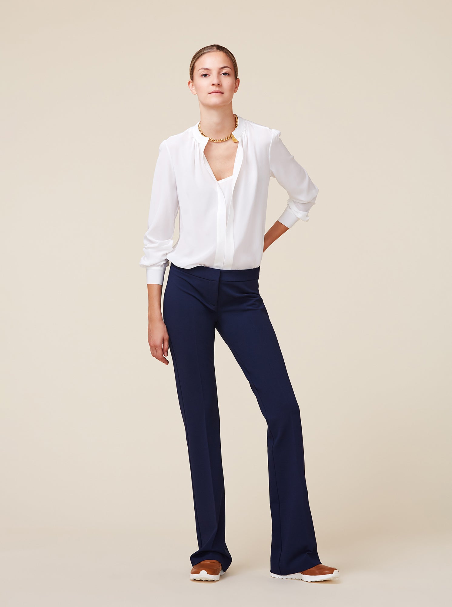 Olympia Silk Blouse | Ivory