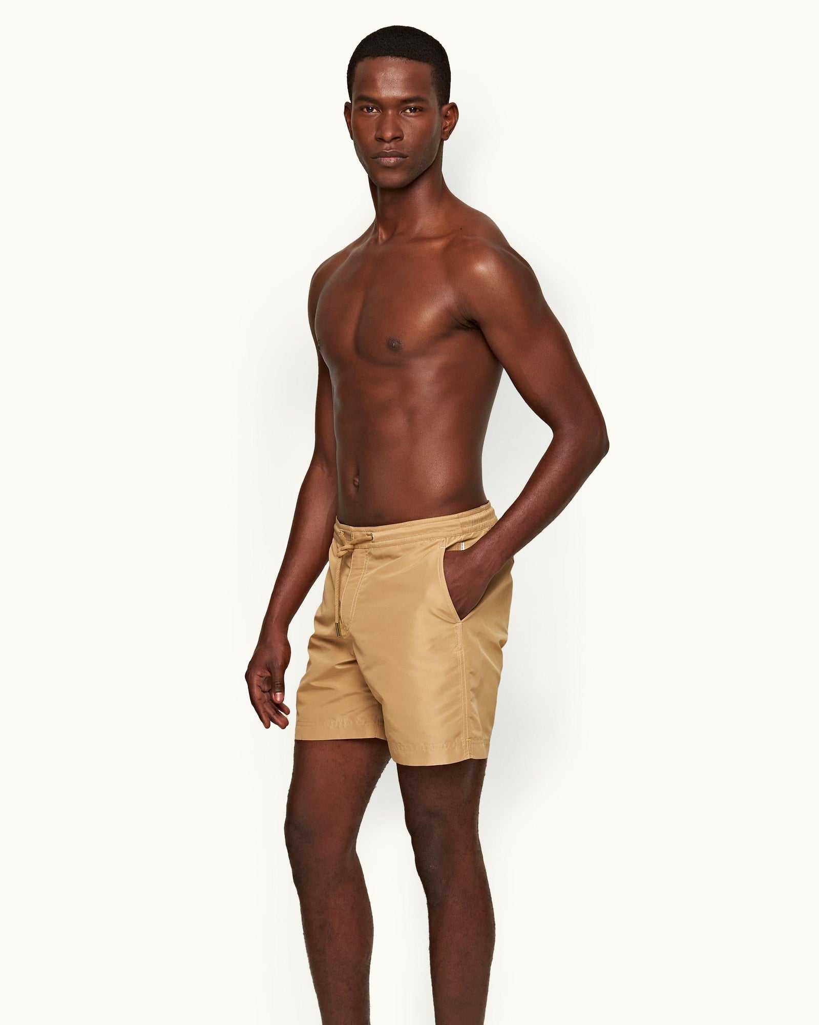 Men | Bulldog Drawcord Swim Boxer | Biscuit