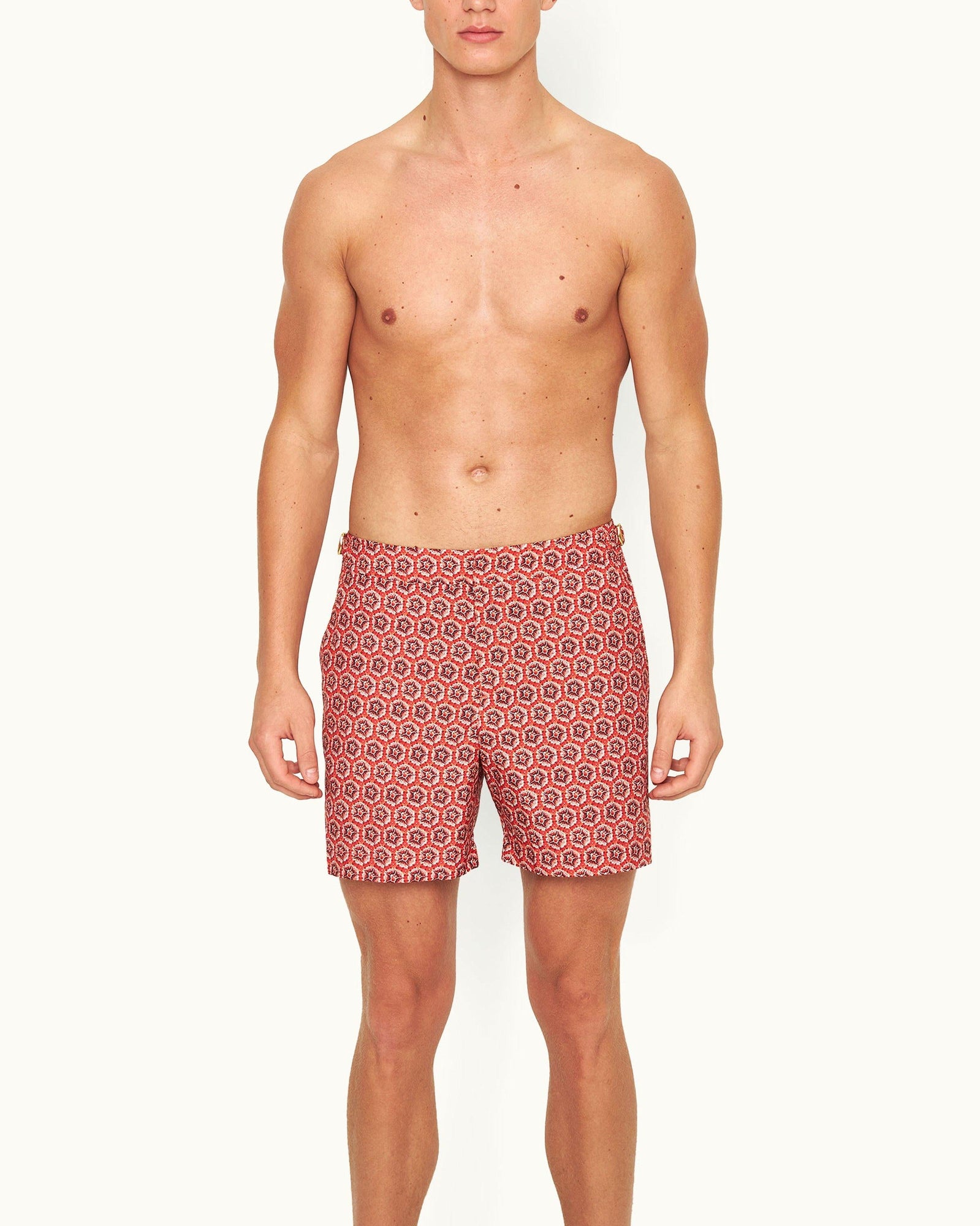 Bulldog Firestone Roseate Print Mid-Length Swim Shorts | Firestone