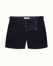 Bulldog Towelling Night Iris Mid-Length Double-Faced Towelling Shorts | Night Iris