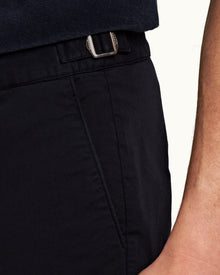Dane Cotton Twill Night Iris Longest-Length Cotton Twill Shorts | Night Iris