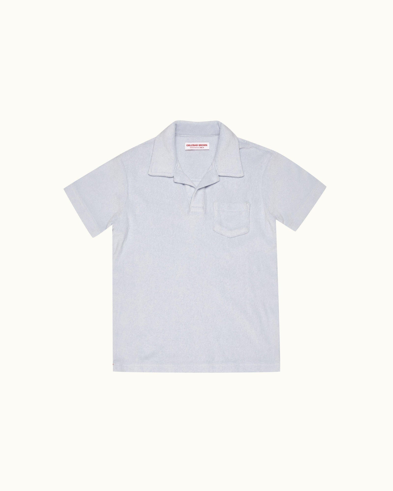 Kids | Light Island Sky Towelling Resort Polo Shirt | Light Island Sky