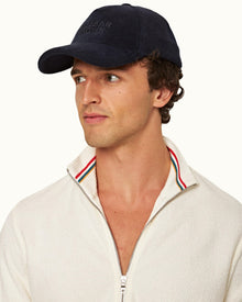 Ellwood Towelling Night Iris Branded Towelling Trucker Cap | Night Iris