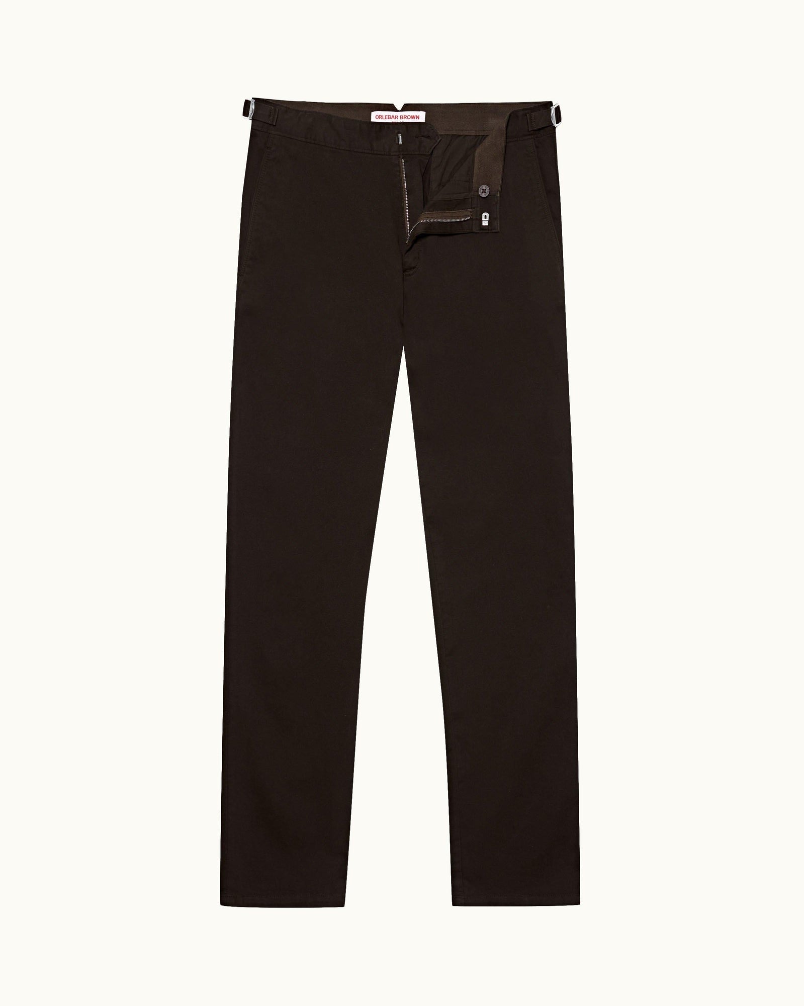 Fallon Stretch-Cotton Truffle Tailored Fit Stretch-Cotton Trousers | Truffle