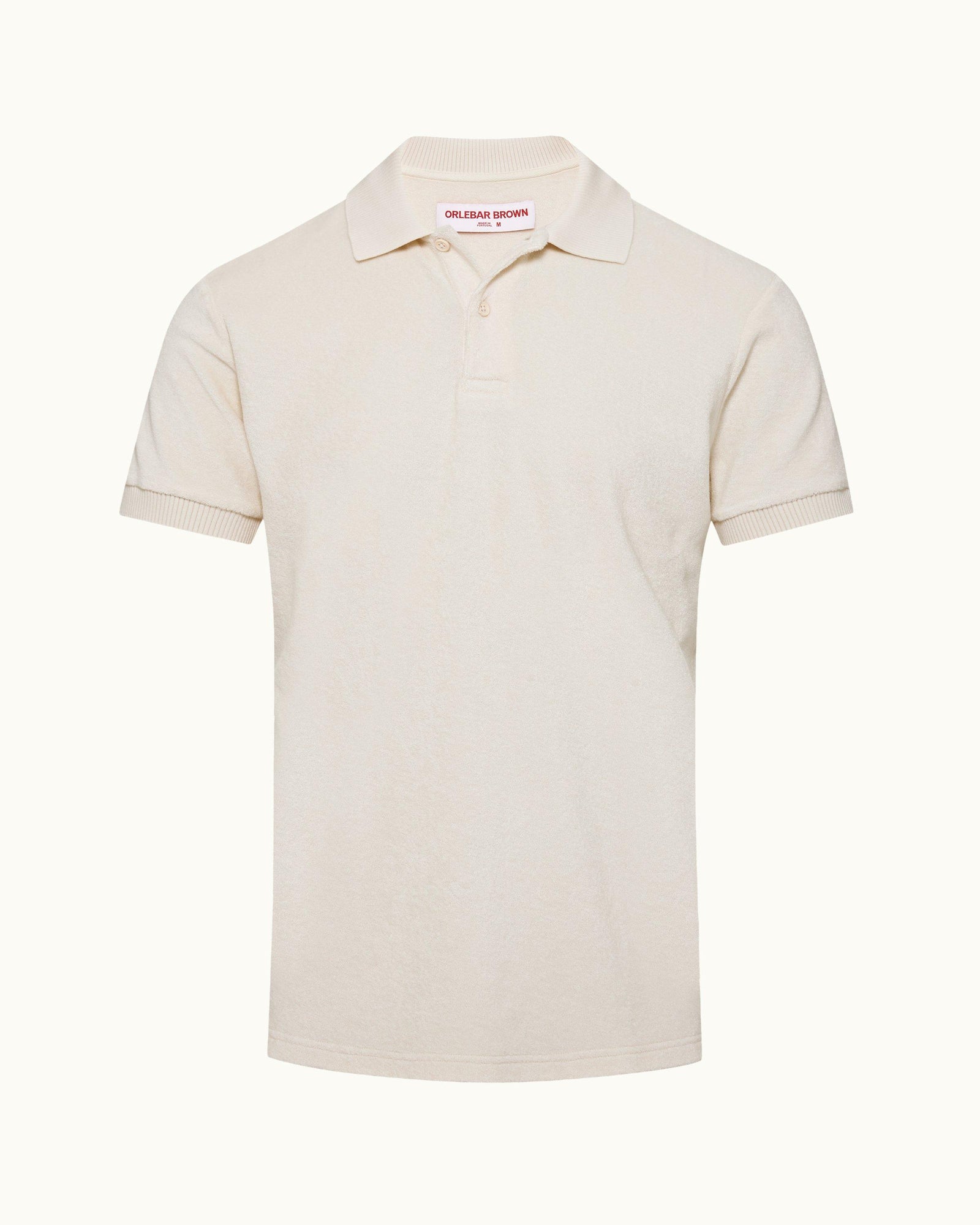 Jarrett Towelling Matchstick Classic Fit Cotton Towelling Polo Shirt | Matchstick