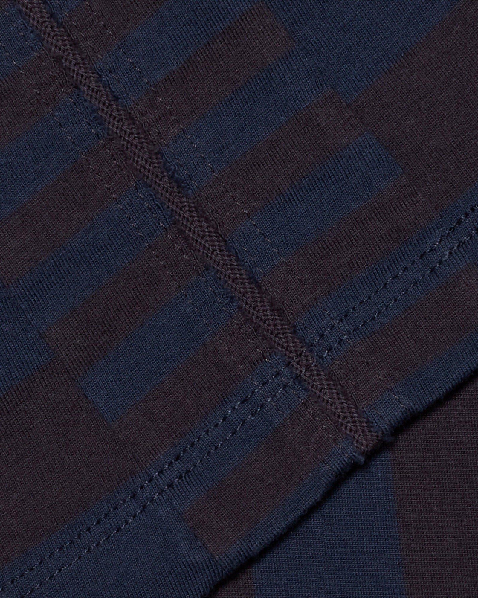 Kids | Dark Sapphire Stripe Organic Cotton Tailored Fit T-Shirt | Dark Sapphire