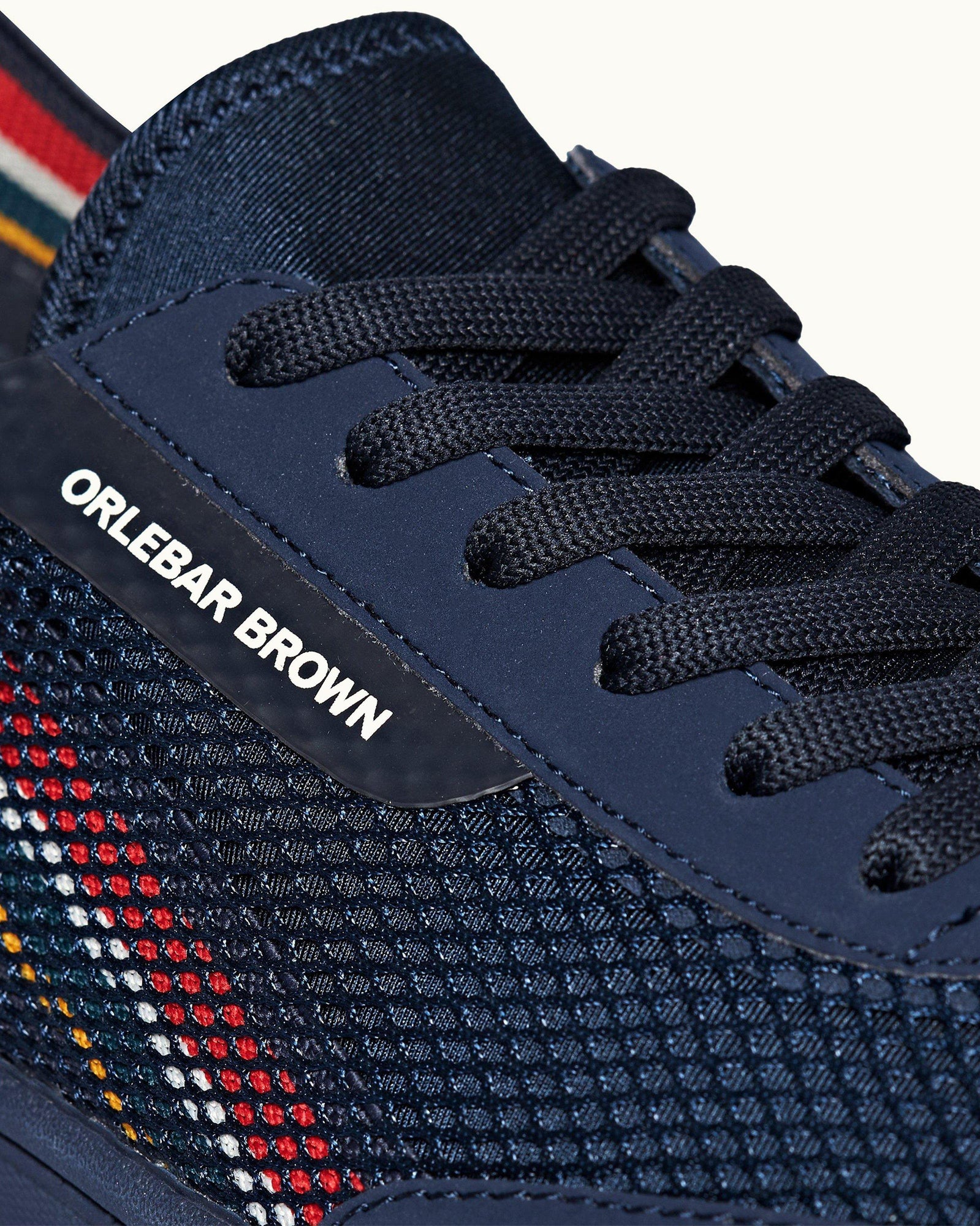Larson Stripe Navy/Orange O.B Stripe Shoe You Can Swim In | Navy/Orange