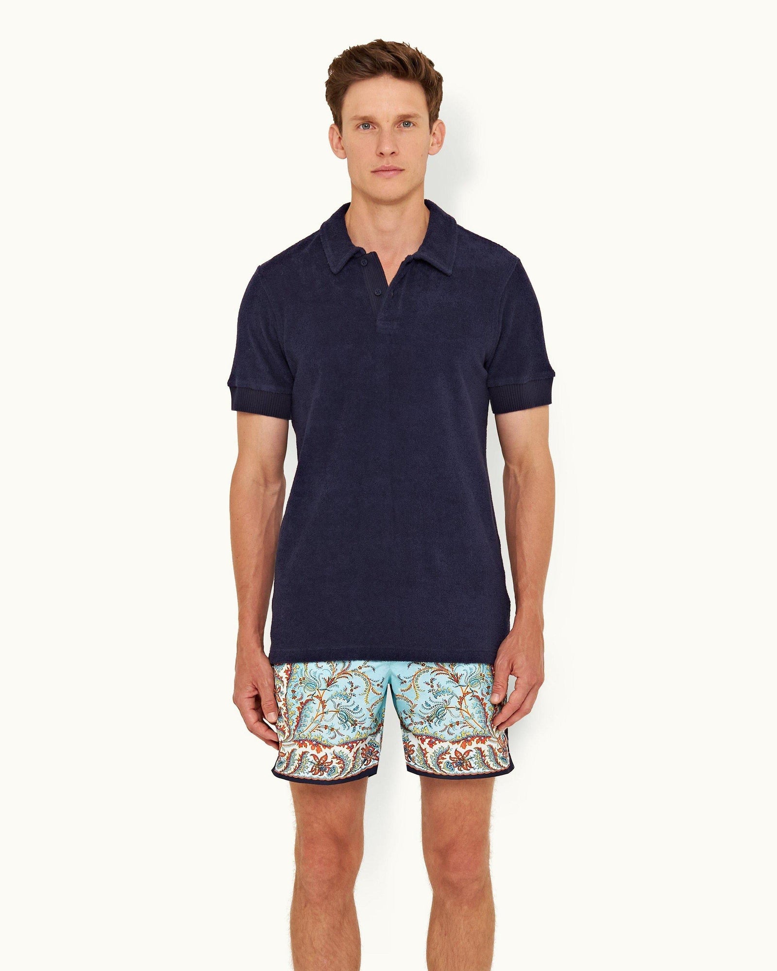 Dusk Classic Fit Towelling Polo Shirt | Dusk