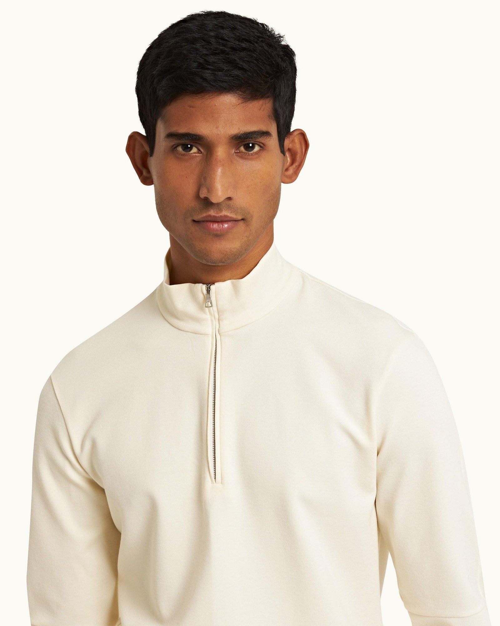 Sea Mist Classic Fit Articulated Half-Zip Sweatshirt | Sea Mist