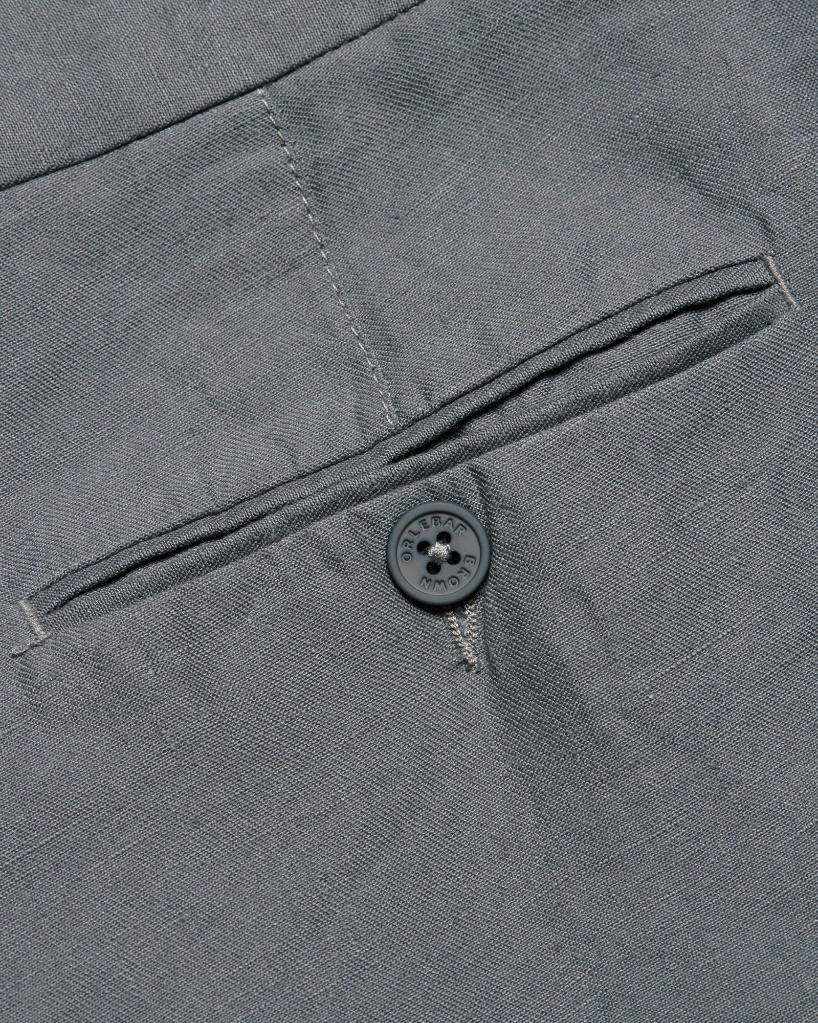 Norwich Linen Granite Tailored Fit Washed Linen Shorts | Granite