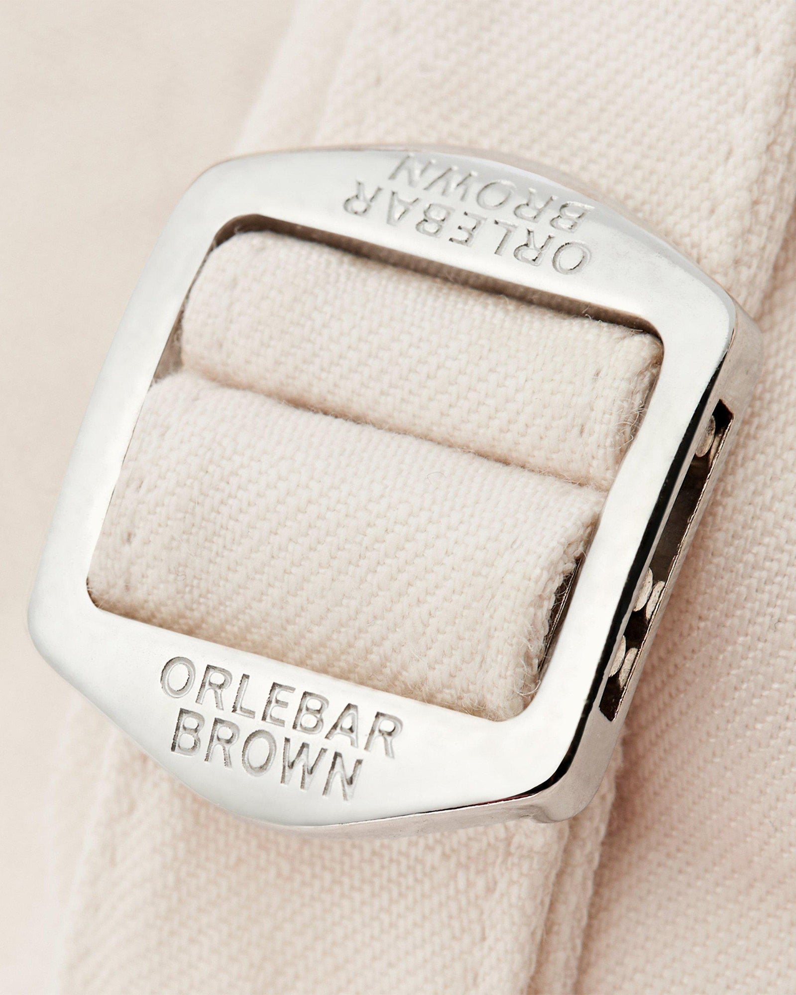 Norwich Linen White Sand Tailored Fit O.B Stripe Linen Shorts | White Sand