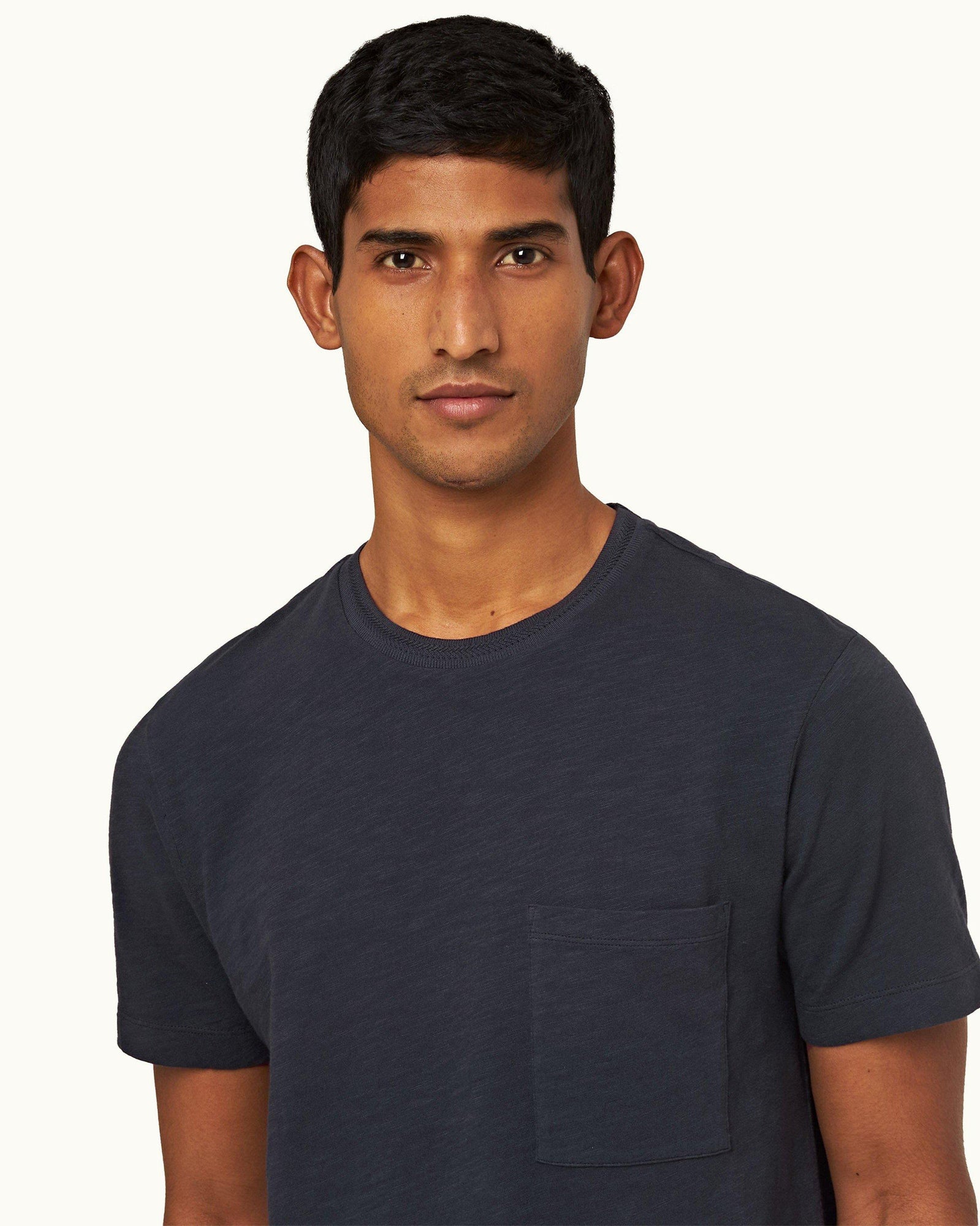 Ob Classic Night Iris Classic Fit Garment-Dye Organic Cotton T-shirt | Night Iris