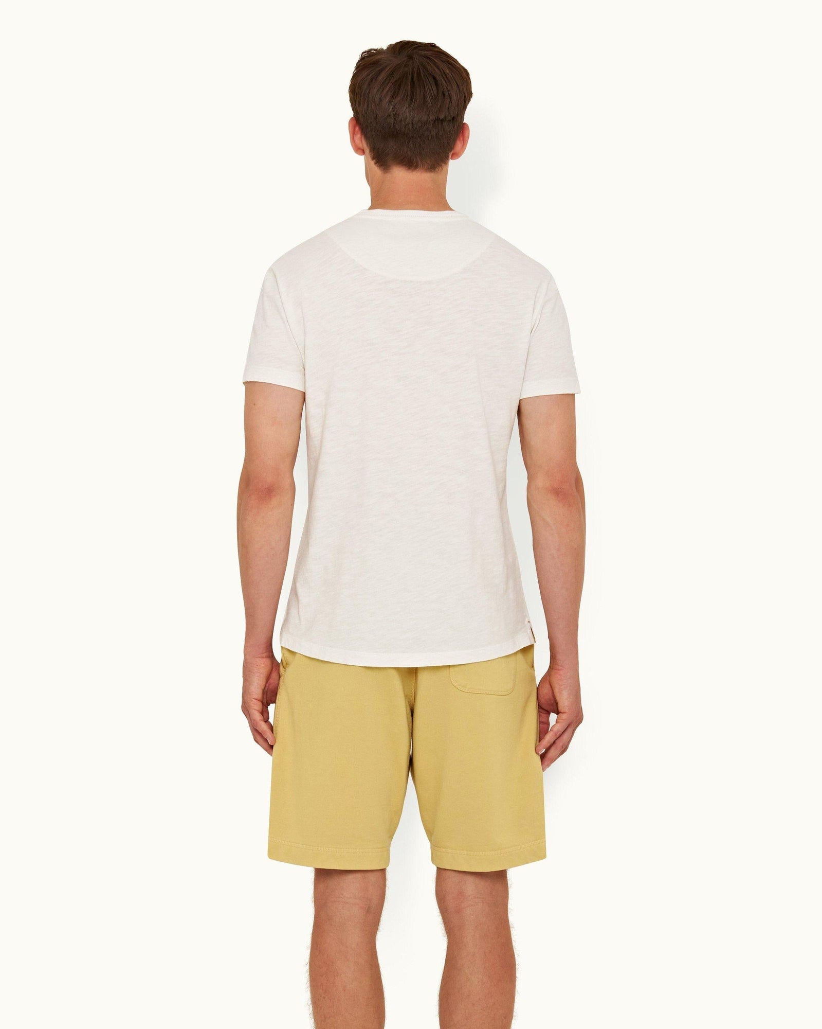 Cloud Crew Neck Garment Dye Cotton T-shirt | Cloud