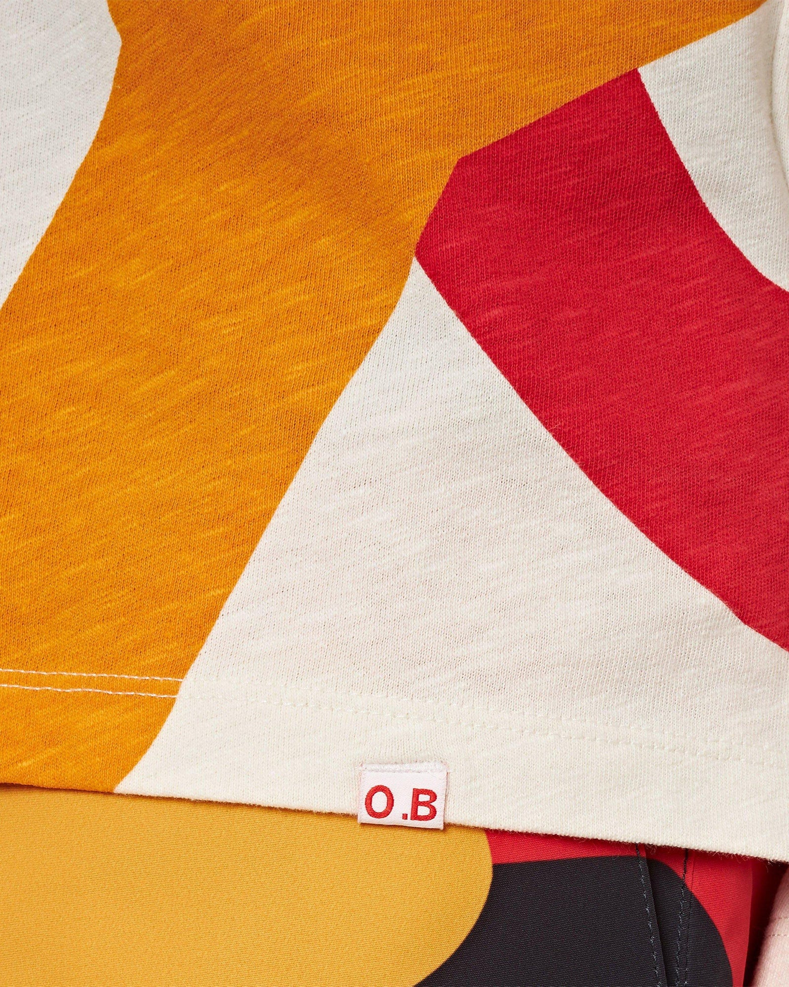 White Sand O.BUOY Classic Fit Long-Sleeve Cotton-Linen T-shirt | White Sand