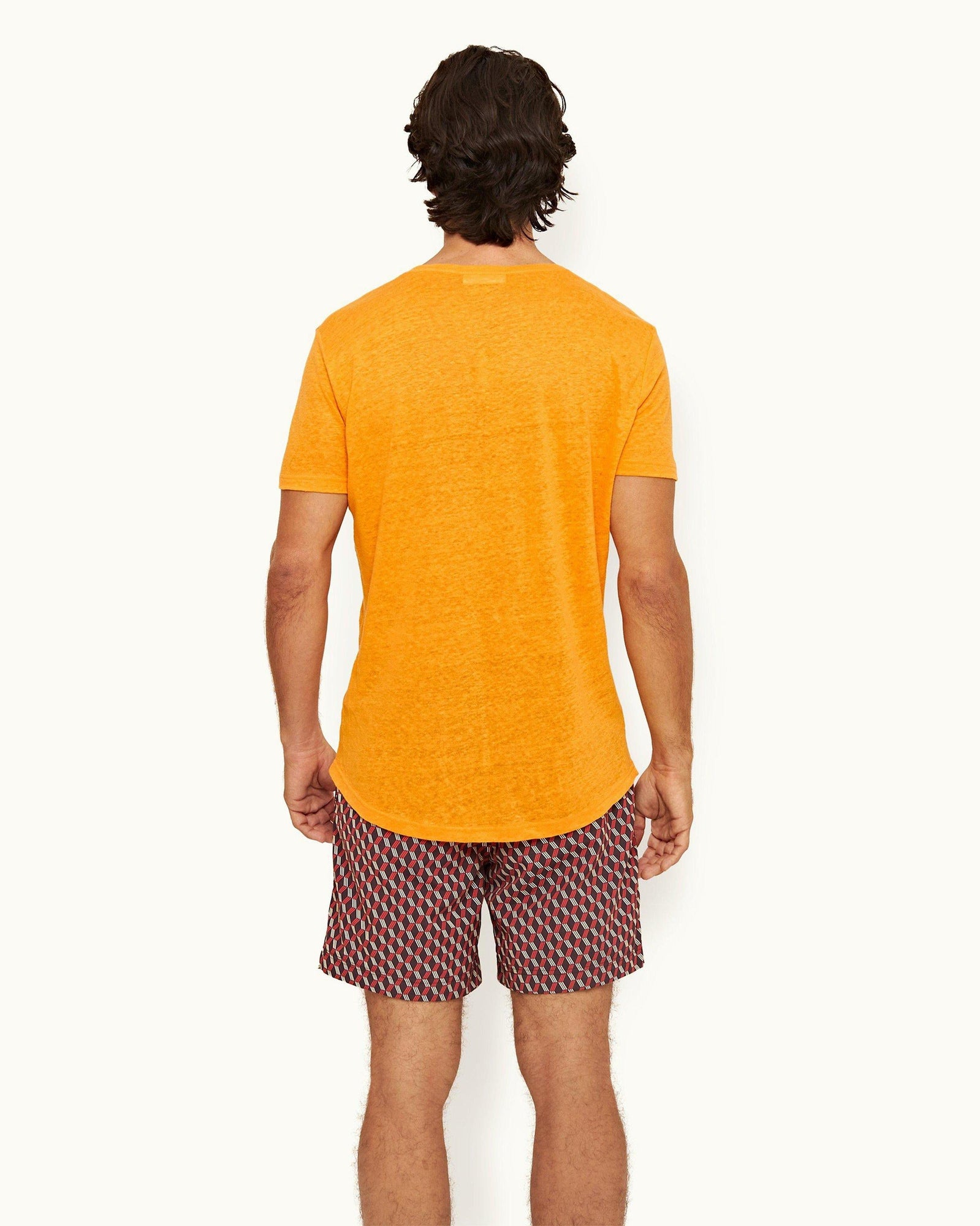 Ob-T Linen Beacon Tailored Fit Crew Neck Linen T-Shirt | Beacon