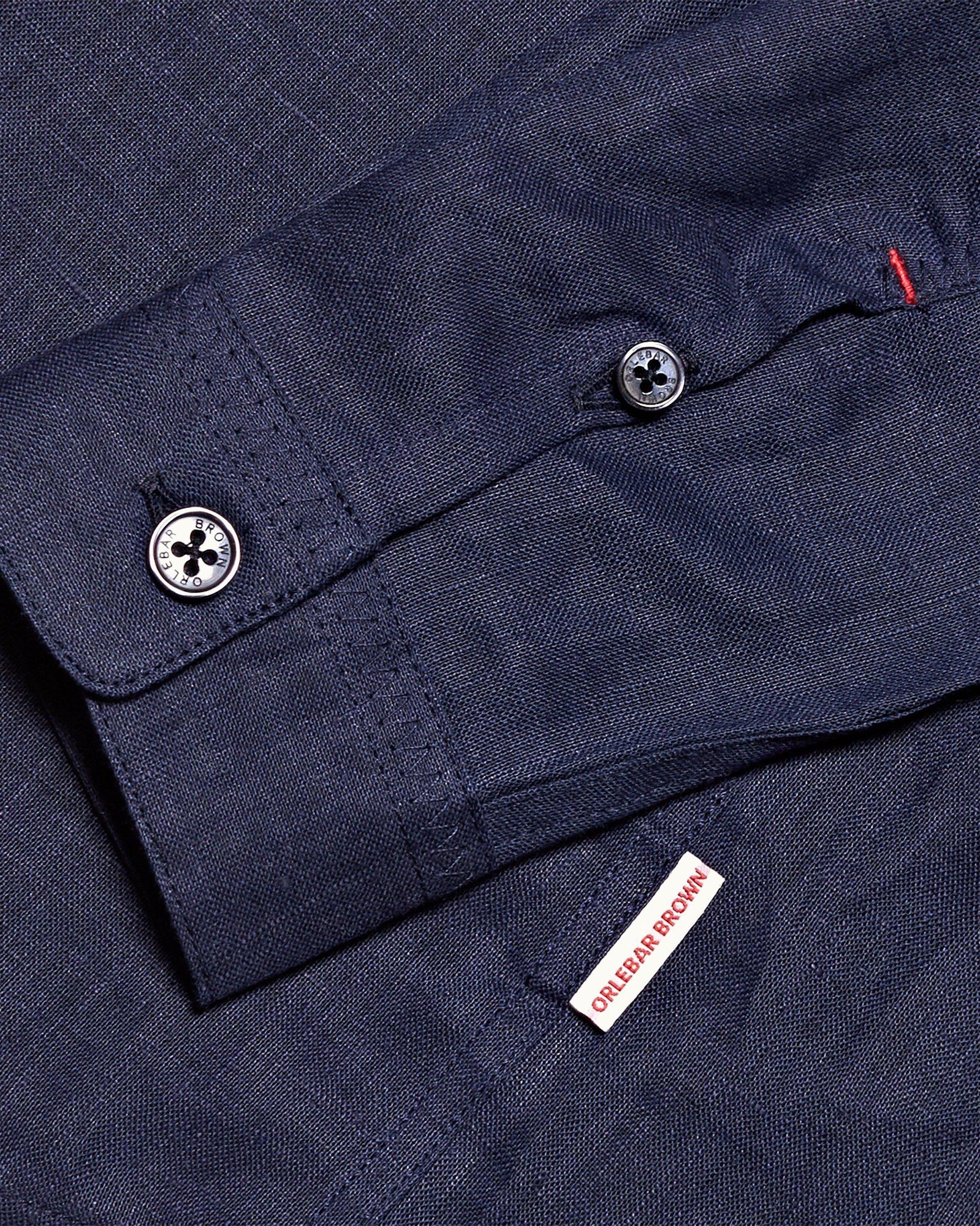 Kids | Navy Rhys Smart Linen Relaxed Overhead Shirt | Navy