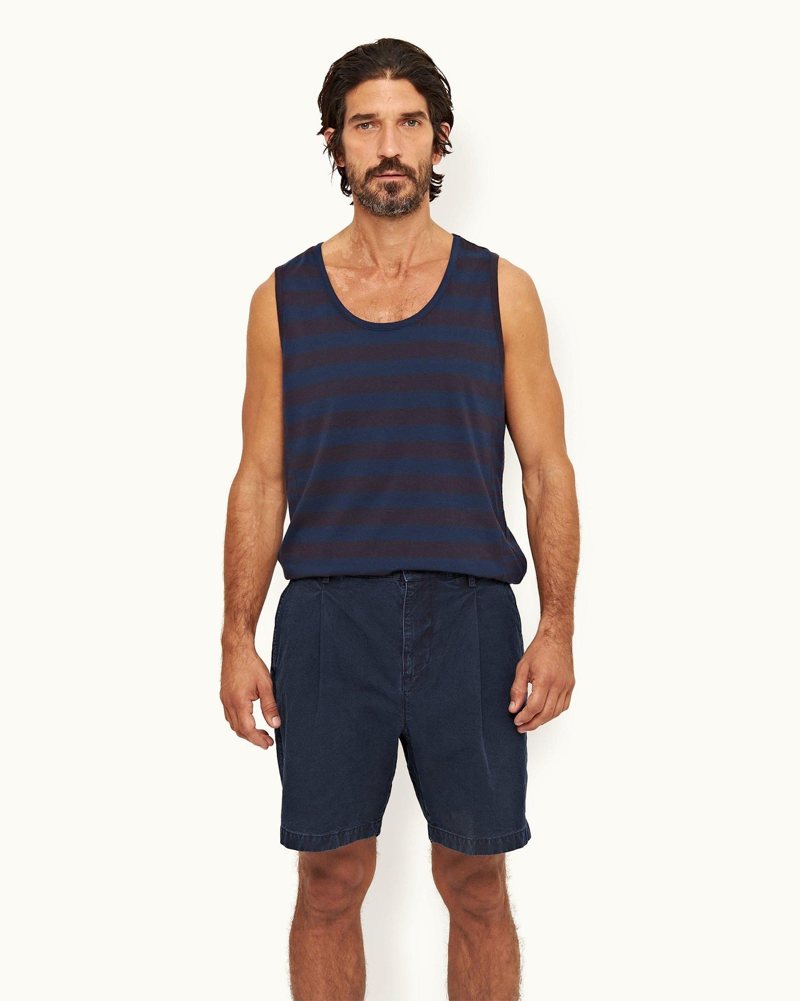 Indigo Relaxed Fit Denim Shorts | Indigo