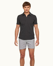 Piranha Grey Tailored Fit Cotton Polo Shirt | Piranha Grey