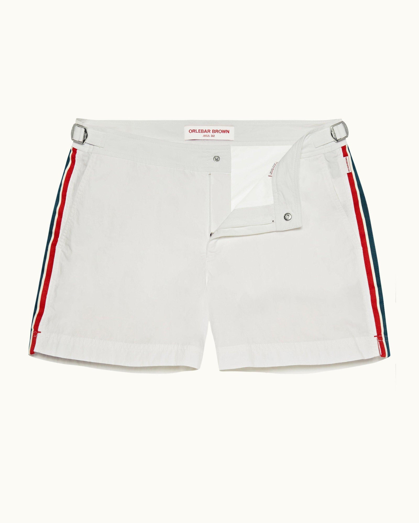 Cloud O.B Tape Stripe Shorter-Length Swim Shorts | Cloud