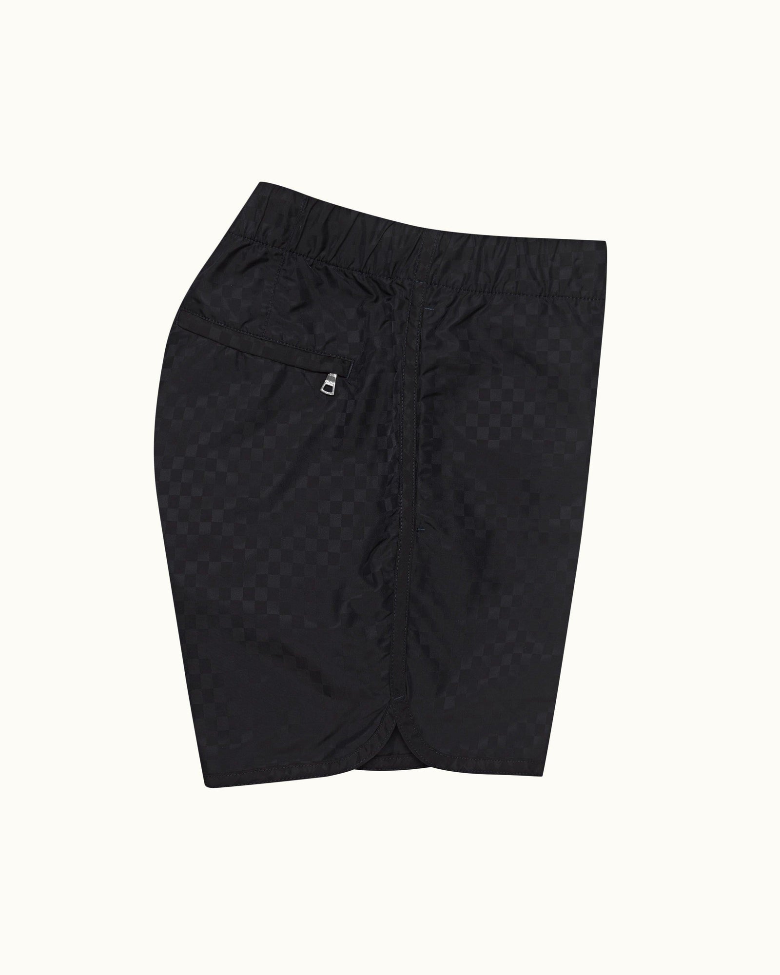 Night Iris Runner Checkerboard Shorter-Length Swim Shorts | Night Iris