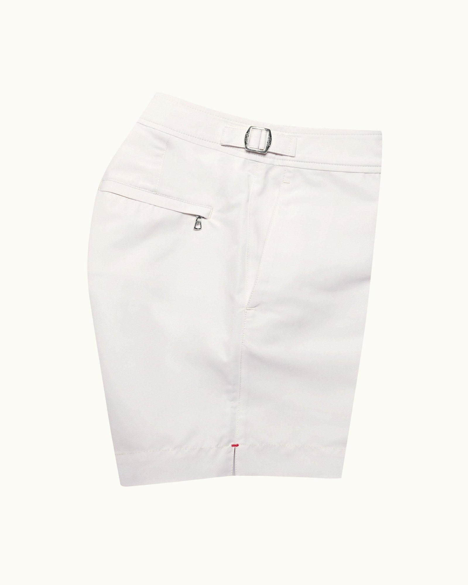 White Sand O.BUOY Shorter-Length Swim Shorts | White Sand