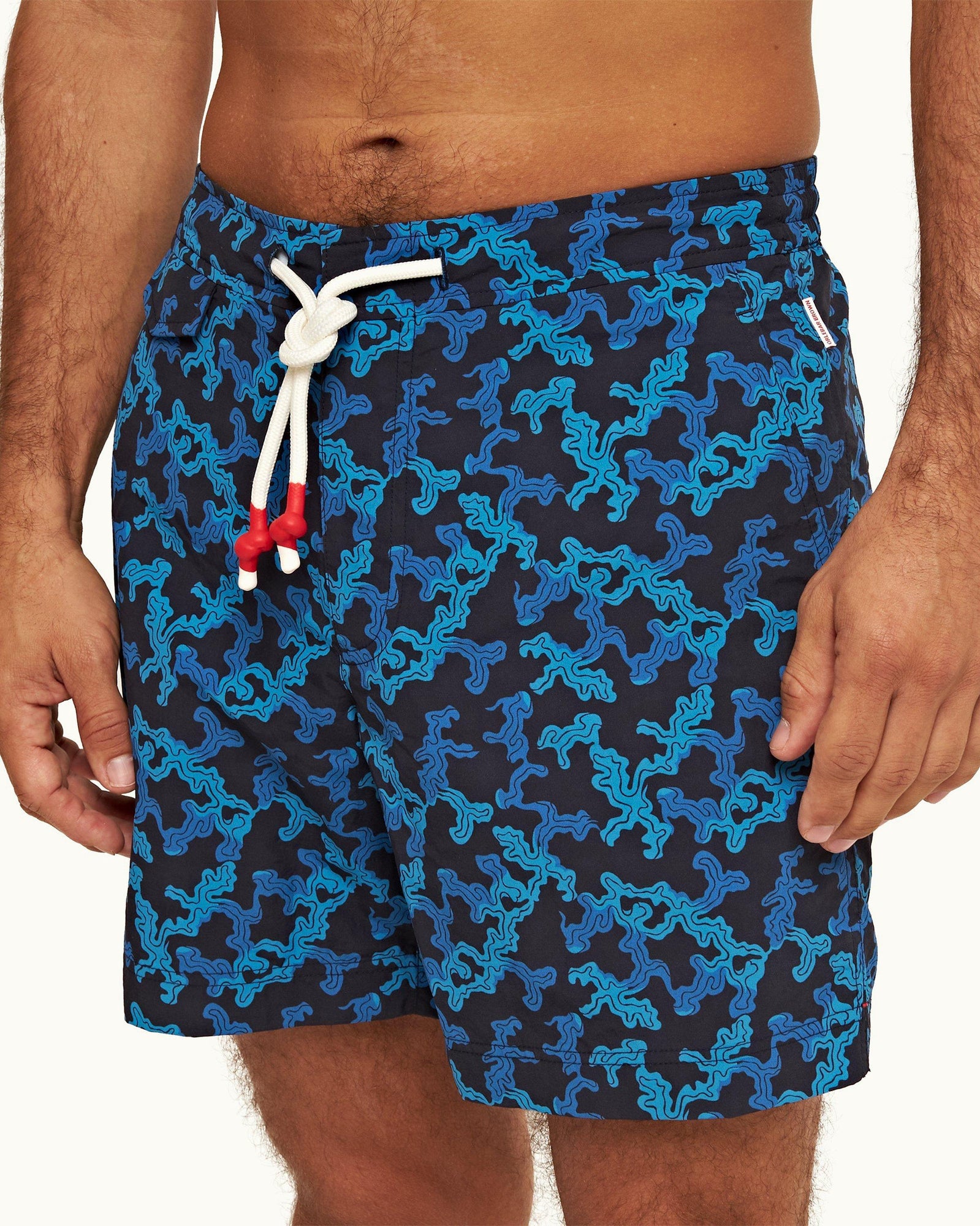 Dark Sapphire Current Drawcord Mid-Length Swim Shorts | Dark Sapphire