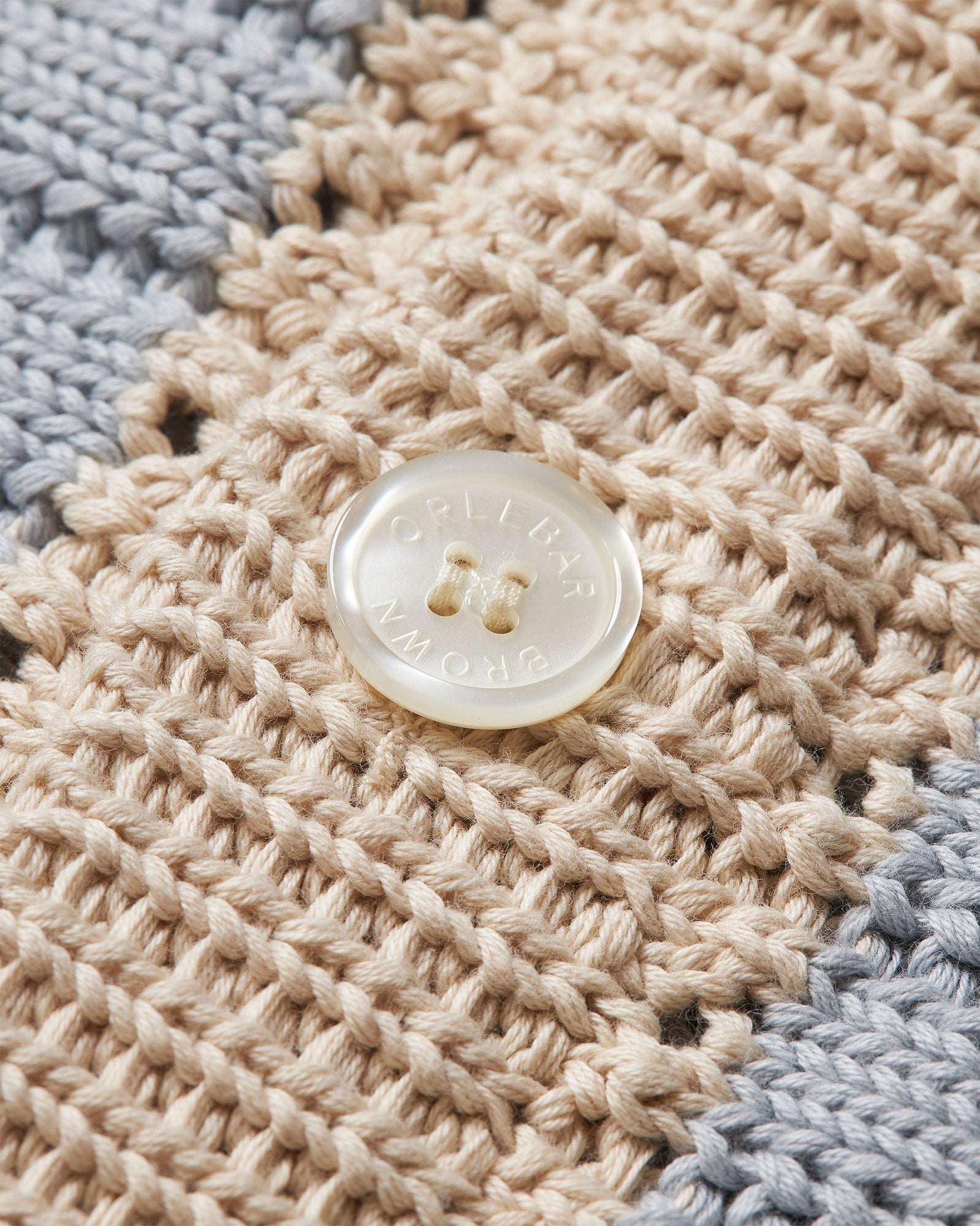 Thomas Crochet Stripe Organic Cotton Shirt | Light Sky Pool/White Sand