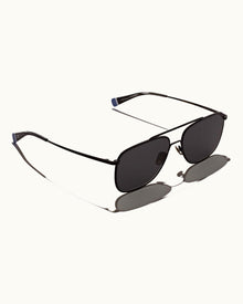 Tulum Satin Black Square Frame Sunglasses | Satin Black