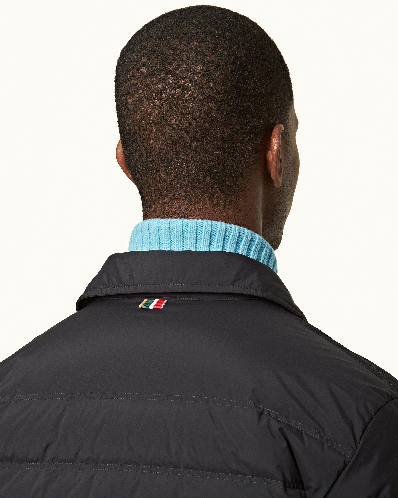 Night Iris Down-fill Quilted Shirt Jacket | Night Iris