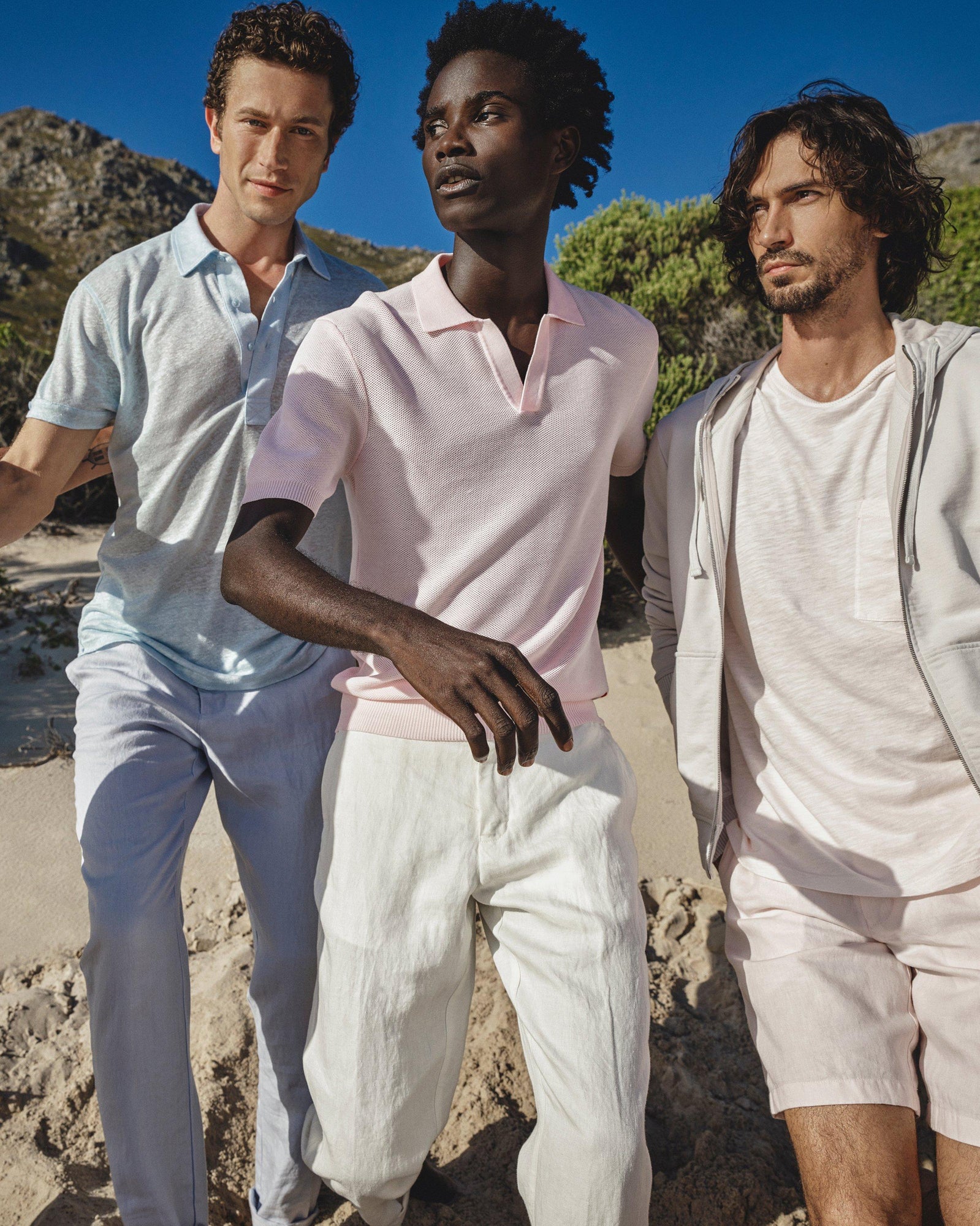 Horton Pique Rose Tailored Fit Pique Stitch Mercerised Cotton Polo Shirt | Rose