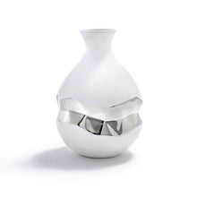 Talianna Oro Bud Vase | White & Silver | Single