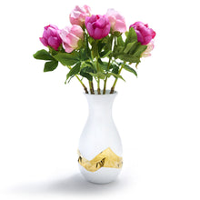 Talianna Oro Vase | White & Gold | Single