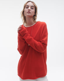 Unisex | Oversized Crew | Cherry
