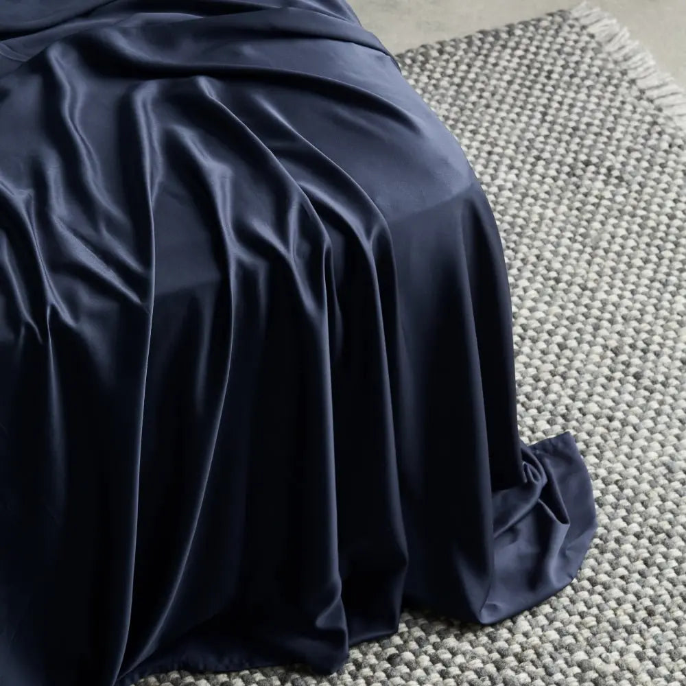 Ocean | Sateen+ Sheet Set Made with 100% Organic Bamboo #Color_ocean