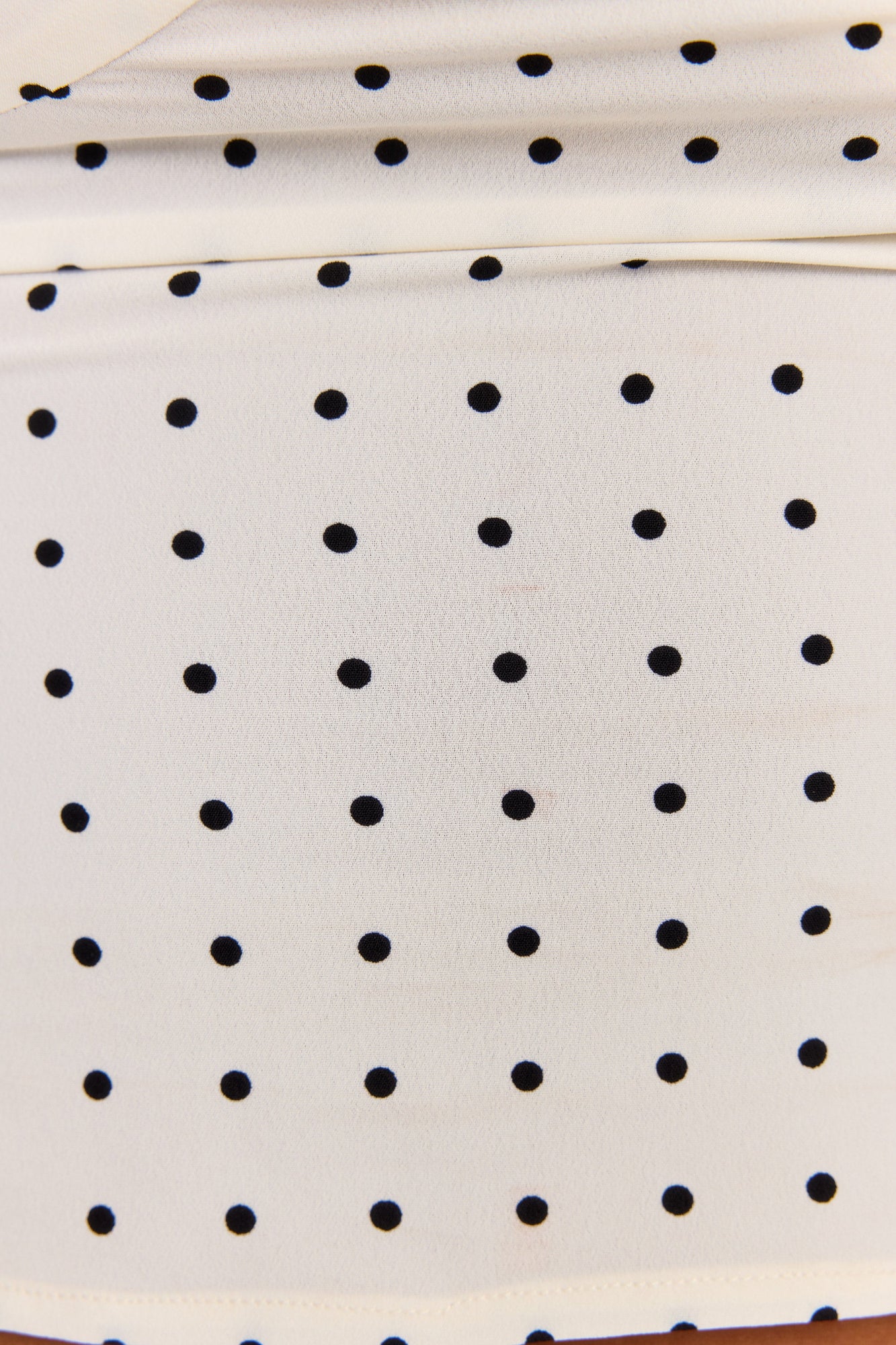 Lottie Top | White Polkadot